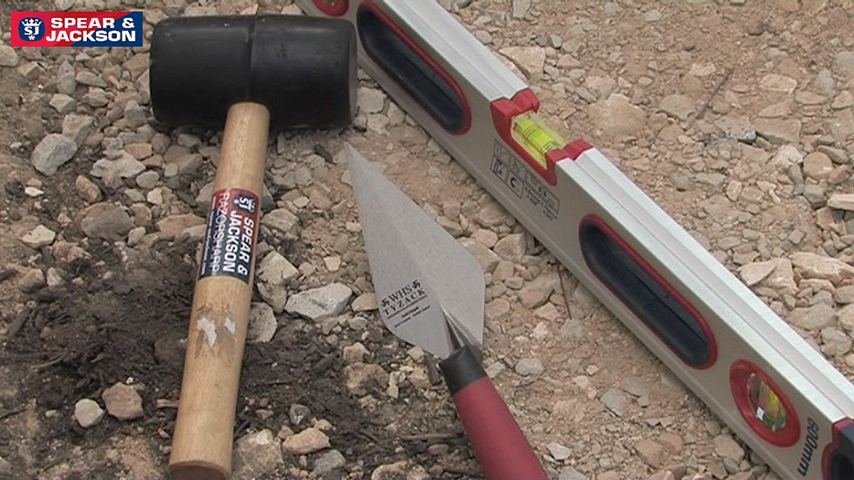 Laying Paving Slabs Spear and Jackson